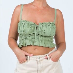 Princess Polly Delanie Top Green